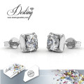 Destin bijoux cristaux de Swarovski carré boucles d’oreilles